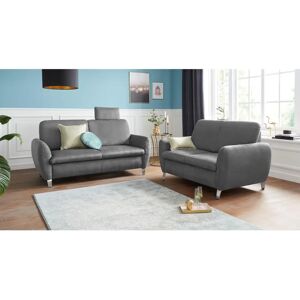 sit&more Daytona Sofa - Mikrofasert, Grau, 2-Sitzer, Komfort sit&more Daytona Sofa - Mikrofasert, Grau, 2-Sitzer, Komfort