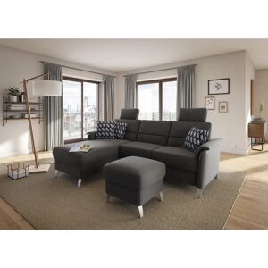 SIT&MORE Palmera L-Form Sofa - Grau, Bettfunktion, 244cm SIT&MORE Palmera L-Form Sofa - Grau, Bettfunktion, 244cm
