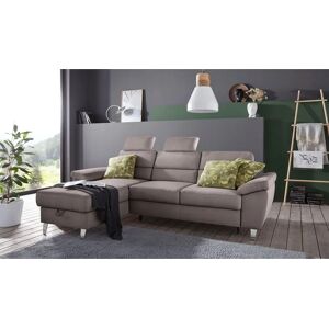 SIT & MORE Sorano L-Form Sofa - Hellgrau - 250cm breit SIT & MORE Sorano L-Form Sofa - Hellgrau - 250cm breit