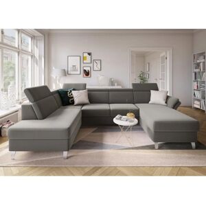 SIT&MORE Vincenzo U-Form Sofa - U-Form, Verstellbares Kopfteil, Schlaf-Funktion SIT&MORE Vincenzo U-Form Sofa - U-Form, Verstellbares Kopfteil, Schlaf-Funktion