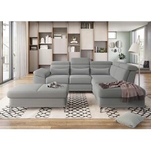 SIT & MORE Cabrio L-Form Sofa - L-Form, Microfaser, Verstellbare Arm- & Kopfstütze - Sofa SIT & MORE Cabrio L-Form Sofa - L-Form, Microfaser, Verstellbare Arm- & Kopfstütze - Sofa