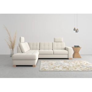 SIT & MORE Quincy L-Form Ecksofa - Mikrofasern, linke Ottomane, Handgefertigt SIT & MORE Quincy L-Form Ecksofa - Mikrofasern, linke Ottomane, Handgefertigt