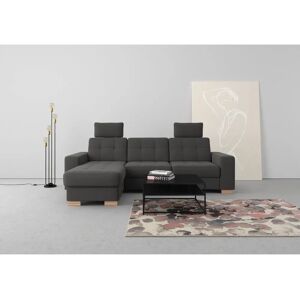 SIT & MORE Quincy L-Form Sofa – dunkelgrau SIT & MORE Quincy L-Form Sofa – dunkelgrau