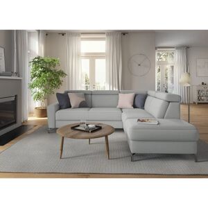 SIT & MORE Scarlett L-Form Sofa - Chenille, Ottomane rechts, Kopfteilverstellung SIT & MORE Scarlett L-Form Sofa - Chenille, Ottomane rechts, Kopfteilverstellung