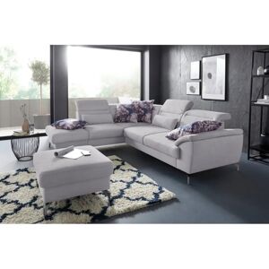 SIT&MORE Percy Microfaser Paris Sofa - Ottomane links - Kopfteilverstellung SIT&MORE Percy Microfaser Paris Sofa - Ottomane links - Kopfteilverstellung