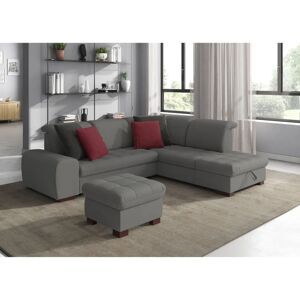 SIT & MORE Luxor L-Form Grau Sofa - Sofa SIT & MORE Luxor L-Form Grau Sofa - Sofa