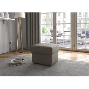 SIT & MORE Freetown Hocker - Naturleder, Grau, 59x48x59 cm SIT & MORE Freetown Hocker - Naturleder, Grau, 59x48x59 cm