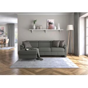 SIT&MORE Freetown L-Form Sofa - Microfaser, grau, Recamiere links SIT&MORE Freetown L-Form Sofa - Microfaser, grau, Recamiere links