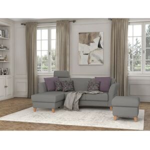 SIT&MORE Visby L-Form Sofa - Microfaser Paris - 248x87x162cm SIT&MORE Visby L-Form Sofa - Microfaser Paris - 248x87x162cm