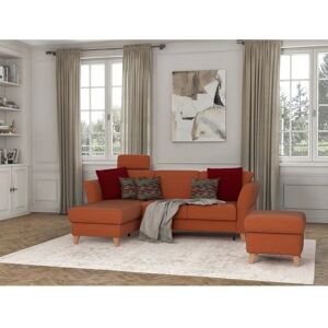 SIT & MORE Visby L-Form Sofa - Orange - 248cm SIT & MORE Visby L-Form Sofa - Orange - 248cm