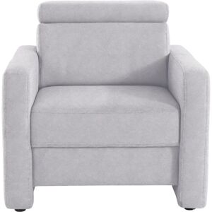 SIT & MORE Bologna Sessel - Microfaser, Silber, Kopfteilverstellung SIT & MORE Bologna Sessel - Microfaser, Silber, Kopfteilverstellung