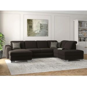 SIT & MORE Dundee U-Form Sofa - Microfaser Paris, Ottomane rechts SIT & MORE Dundee U-Form Sofa - Microfaser Paris, Ottomane rechts