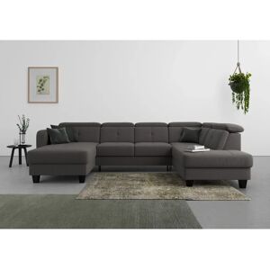 SIT & MORE Belluci U-Form Sofa - U-Form, Microfaser, Recamiere links, Bettfunktion SIT & MORE Belluci U-Form Sofa - U-Form, Microfaser, Recamiere links, Bettfunktion