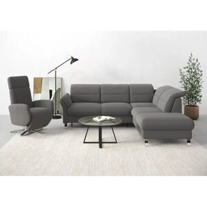 SIT & MORE Grenoble L-Form Sofa - Grau - Mit Bett & Stauraum SIT & MORE Grenoble L-Form Sofa - Grau - Mit Bett & Stauraum