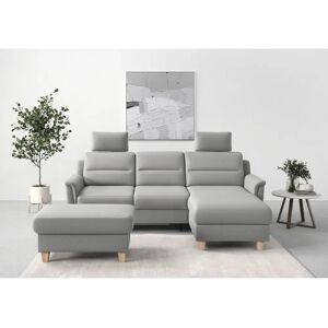 SIT & MORE Farö L-Form Microfaser Sofa - Recamiere rechts, Bett, Stauraum SIT & MORE Farö L-Form Microfaser Sofa - Recamiere rechts, Bett, Stauraum