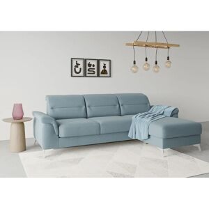 SIT&MORE Sinatra L-Form Sofa - Ecksofa in Hellblau SIT&MORE Sinatra L-Form Sofa - Ecksofa in Hellblau
