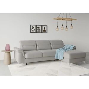 SIT&MORE Sinatra L-Form Sofa - Mikrofaser, Recamiere, Kopfteil SIT&MORE Sinatra L-Form Sofa - Mikrofaser, Recamiere, Kopfteil