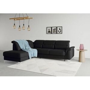 SIT & MORE Sinatra L-Form Sofa - Weicher Stoff, Schwarz - 5,5 Sitze SIT & MORE Sinatra L-Form Sofa - Weicher Stoff, Schwarz - 5,5 Sitze