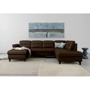 SIT & MORE Mellum U-Form Sofa - Mikrofaser - Ottomane rechts SIT & MORE Mellum U-Form Sofa - Mikrofaser - Ottomane rechts