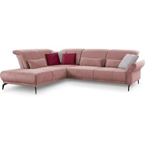 INOSIGN Coco L-Form Sofa - Rosa, Ottomane links, 294cm INOSIGN Coco L-Form Sofa - Rosa, Ottomane links, 294cm