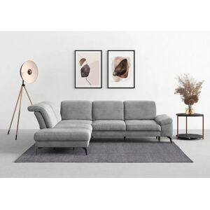 SIT & MORE Cabana L-Form Sofa - Stoff, Silber, Linke Ottomane - Sofa SIT & MORE Cabana L-Form Sofa - Stoff, Silber, Linke Ottomane - Sofa