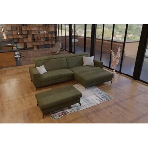 SIT&MORE Bolero Grünes Recamiere-Sofa - Sofa SIT&MORE Bolero Grünes Recamiere-Sofa - Sofa