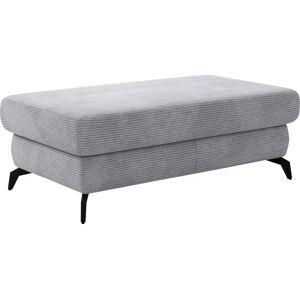 SIT&MORE Bolero Hocker - Breitcord, silber, 121x45x67 cm SIT&MORE Bolero Hocker - Breitcord, silber, 121x45x67 cm