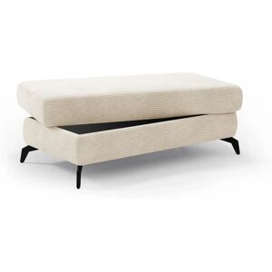 SIT & MORE Bolero Puff - Breitcord, sin muelle, con almacenamiento, beige SIT & MORE Bolero Puff - Breitcord, sin muelle, con almacenamiento, beige