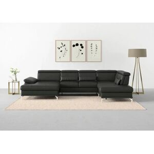 SIT & MORE Cabrio U-Form Sofa - Leder, Verstellbar, Made in Europe SIT & MORE Cabrio U-Form Sofa - Leder, Verstellbar, Made in Europe