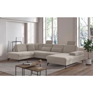SIT & MORE Morris U-Form Sofa - Recamiere rechts, Beige, 7,5 Sitze SIT & MORE Morris U-Form Sofa - Recamiere rechts, Beige, 7,5 Sitze