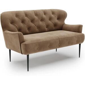 Places of Style 2-Sitzer Sofa - Microfaser, Braun, Knopfheftung - Sofa Places of Style 2-Sitzer Sofa - Microfaser, Braun, Knopfheftung - Sofa