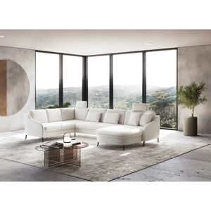 SIT & MORE Soul U-Form Sofas - U-Form, Weiß, Polyester, Rechts Recamiere - Sofa SIT & MORE Soul U-Form Sofas - U-Form, Weiß, Polyester, Rechts Recamiere - Sofa