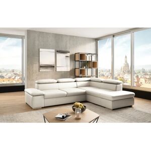 SIT & MORE Valantine L-Form Sofa - Naturleder, Weiß, Rechts Ottomane SIT & MORE Valantine L-Form Sofa - Naturleder, Weiß, Rechts Ottomane