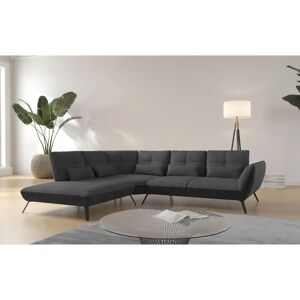 Places of Style Mikado L-Form Sofa - L-förmiger Dunkelgrau Places of Style Mikado L-Form Sofa - L-förmiger Dunkelgrau