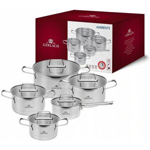Gerlach 10-Piece Ambience Cookware Set - Modern & Durable Gerlach 10-Piece Ambience Cookware Set - Modern & Durable