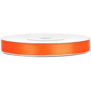 Pricenet Satin Ribbon - Orange - 6mm/25m Pricenet Satin Ribbon - Orange - 6mm/25m