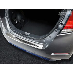 Nissan Leaf Rear Stainless Steel Bumper Protector - Ribs Nissan Leaf Rear Stainless Steel Bumper Protector - Ribs
