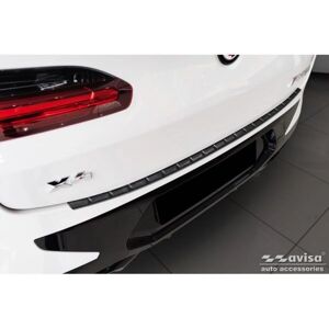 AVISA Black Stainless Steel Rear Bumper Protector for BMW X4 G02 FL 2021 - M-Package Ribs AVISA Black Stainless Steel Rear Bumper Protector for BMW X4 G02 FL 2021 - M-Package Ribs