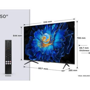 TCL 50C6KS 50" 4K QLED Mini LED TV - Smart TV TCL 50C6KS 50" 4K QLED Mini LED TV - Smart TV