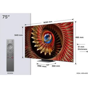 TCL 75C89K TV 75 pouces 4K UHD Intelligent - Télévision - Publicité TCL 75C89K TV 75 pouces 4K UHD Intelligent - Télévision - Publicité