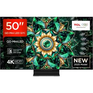 TCL 50Q7C-UK 50" 4K UHD QLED TV - Smart, Metallic TCL 50Q7C-UK 50" 4K UHD QLED TV - Smart, Metallic