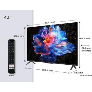 TCL 43P6K Téléviseur intelligent 4K Ultra HD - Smart TV TCL 43P6K Téléviseur intelligent 4K Ultra HD - Smart TV