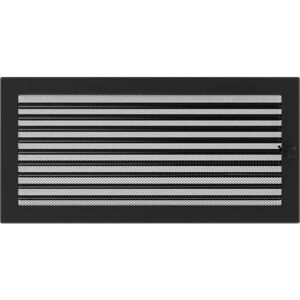 Kratki com Vent Cover 22x45 Black with Blinds - Vent Cover Kratki com Vent Cover 22x45 Black with Blinds - Vent Cover