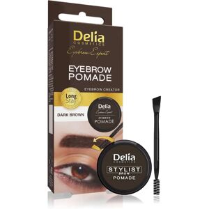 Delia Cosmetics Ekspert od Brwi Brązowy Ciemny - Pomada do Brwi Delia Cosmetics Ekspert od Brwi Brązowy Ciemny - Pomada do Brwi