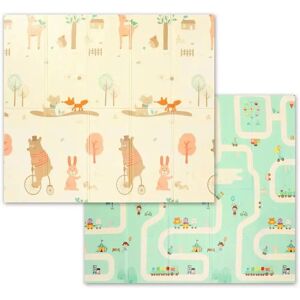 Babyono 180x200cm Käännettävä leikkimatto - Koulutuslelut Babyono 180x200cm Käännettävä leikkimatto - Koulutuslelut