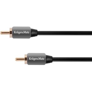 Cavo RCA Kruger&Matz Rca (Cinch) - 1,8M Grigio - Cavo RCA Cavo RCA Kruger&Matz Rca (Cinch) - 1,8M Grigio - Cavo RCA