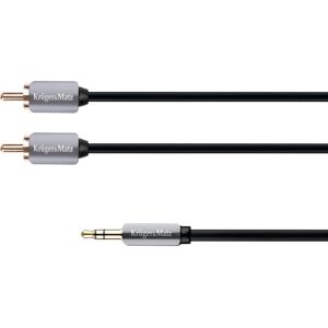 Kruger&Matz Jack 3.5mm Kabel - RCA X2 1M - Audiokabel Kruger&Matz Jack 3.5mm Kabel - RCA X2 1M - Audiokabel