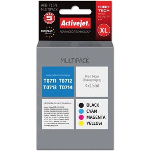 Cartucho de tinta Activejet AEB-715N - Alta capacidad, 4 colores Cartucho de tinta Activejet AEB-715N - Alta capacidad, 4 colores