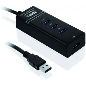 iBox IUH3FB Hub USB - 4 Ports, 5 Gbit/s, Noir - Publicité iBox IUH3FB Hub USB - 4 Ports, 5 Gbit/s, Noir - Publicité