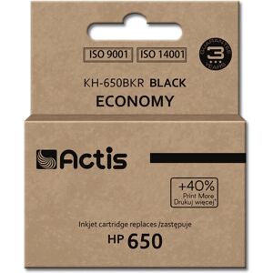 Cartucho de tinta Actis KH-650BKR - Negro - Compatible con HP 650 Cartucho de tinta Actis KH-650BKR - Negro - Compatible con HP 650